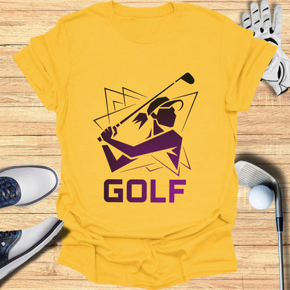 Stylish Sporty Printed Graphic Tee for Golf Enthusiasts