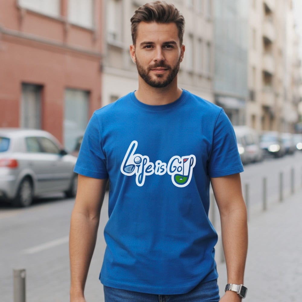 Life is Golf Blue T-Shirt Apparel