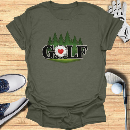Love Golf Graphic Tee for Enthusiasts