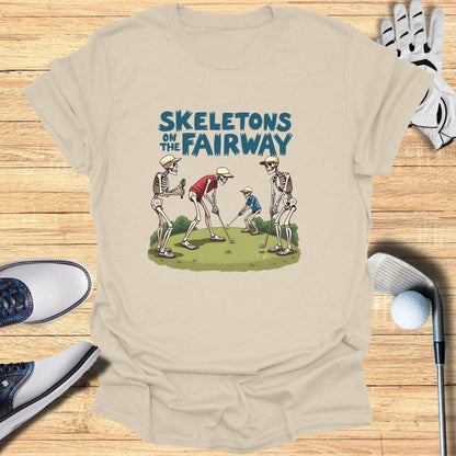 Skeletons on the Fairway T-Shirt - Funny Golf Tee by Swing Epic
