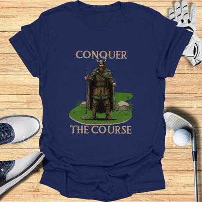 Conquer The Course Graphic Tee for Golf Fans