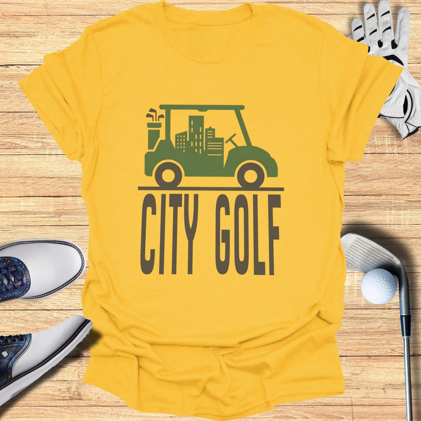 City Golf Graphic Tee Shirt Casual Wear