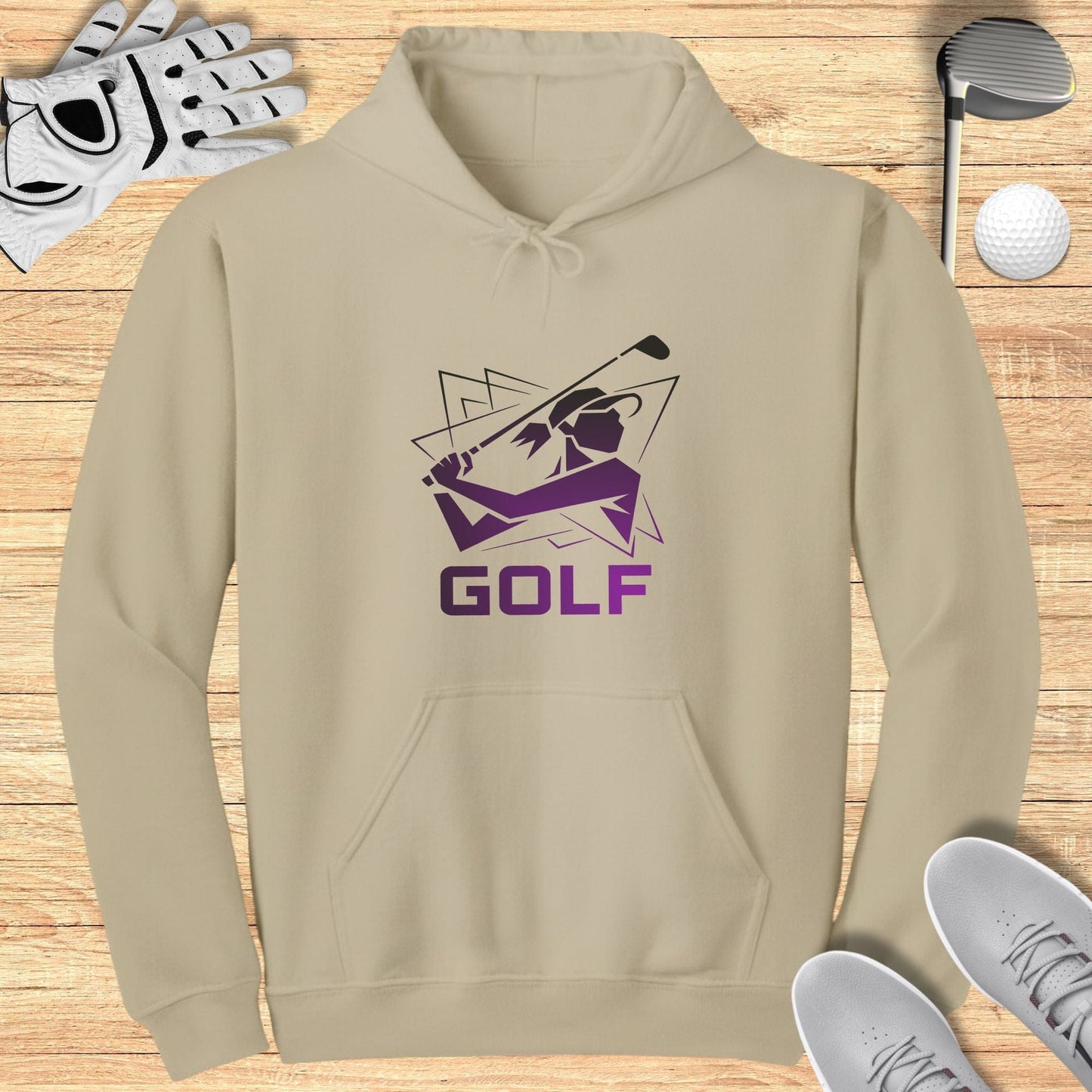 Stylish Golf Hoodie With Unique Sports Design