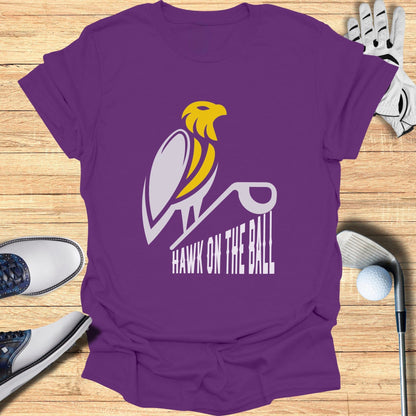 Hawk on the Ball Graphic Tee for Golf Enthusiasts