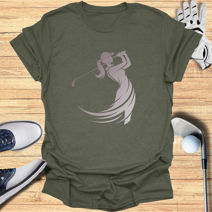 Swing Like a Woman T-Shirt - Funny Golf Tee by Swing Epic