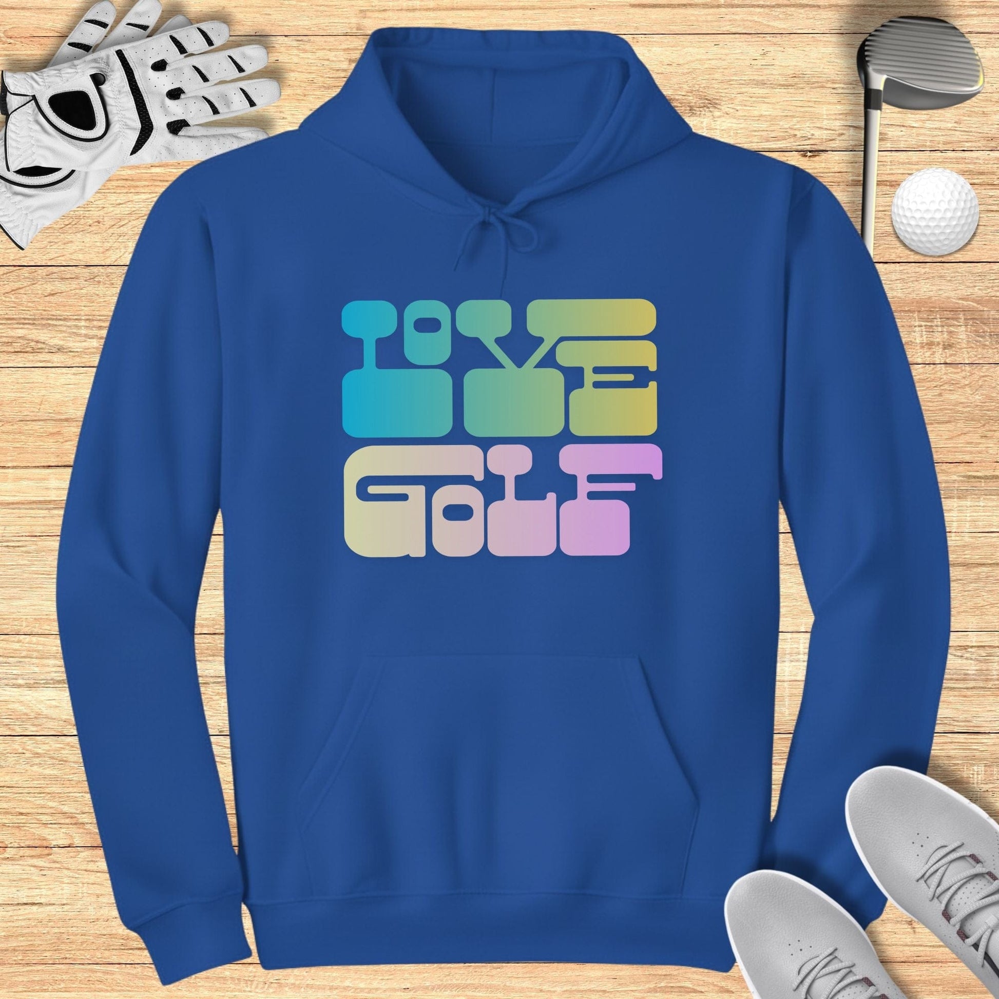 Love Golf Hoodie with Unique Colorful Design