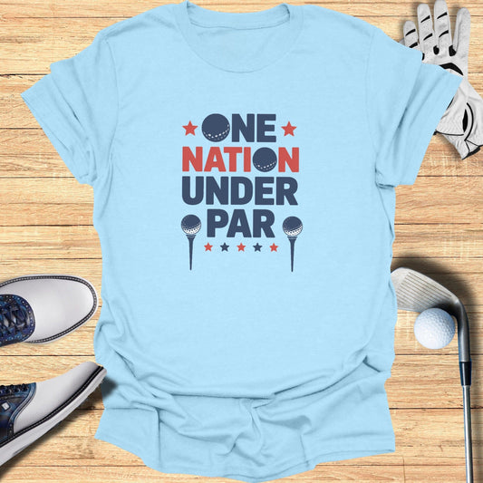 One Nation Under Par T-Shirt - Funny Golf Tee by Swing Epic