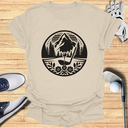 Golfing in the Mountains Graphic Tee Shirt