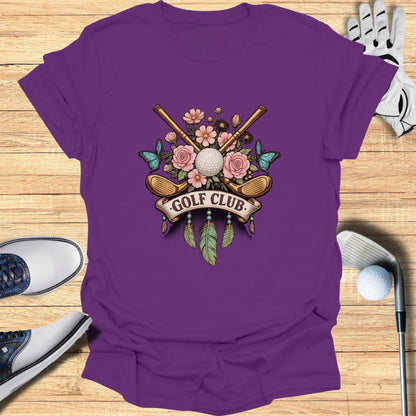 Golf Club Floral and Golf Ball Themed Shirt Product
