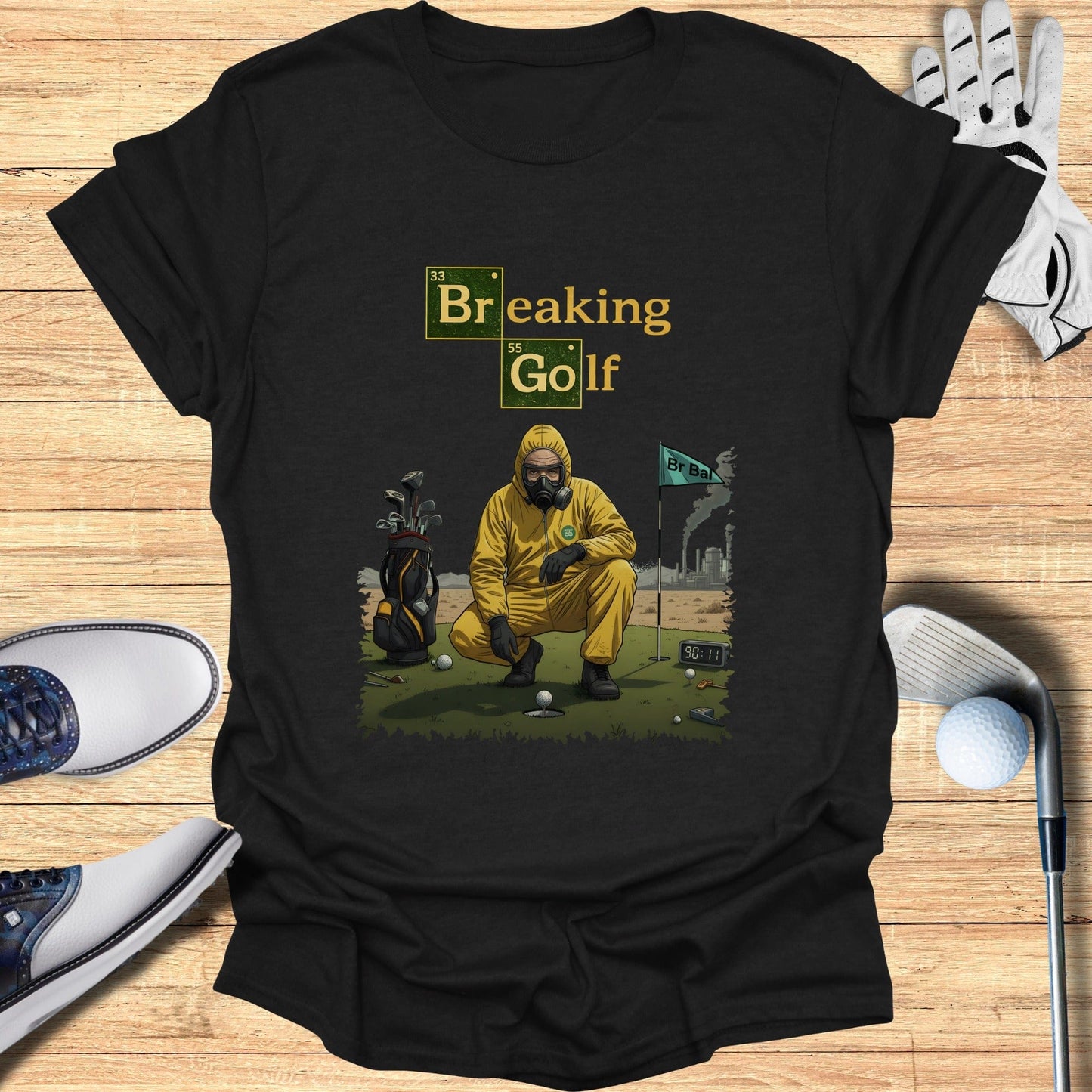 Breaking Golf Funny Graphic Tee for Casual Outings