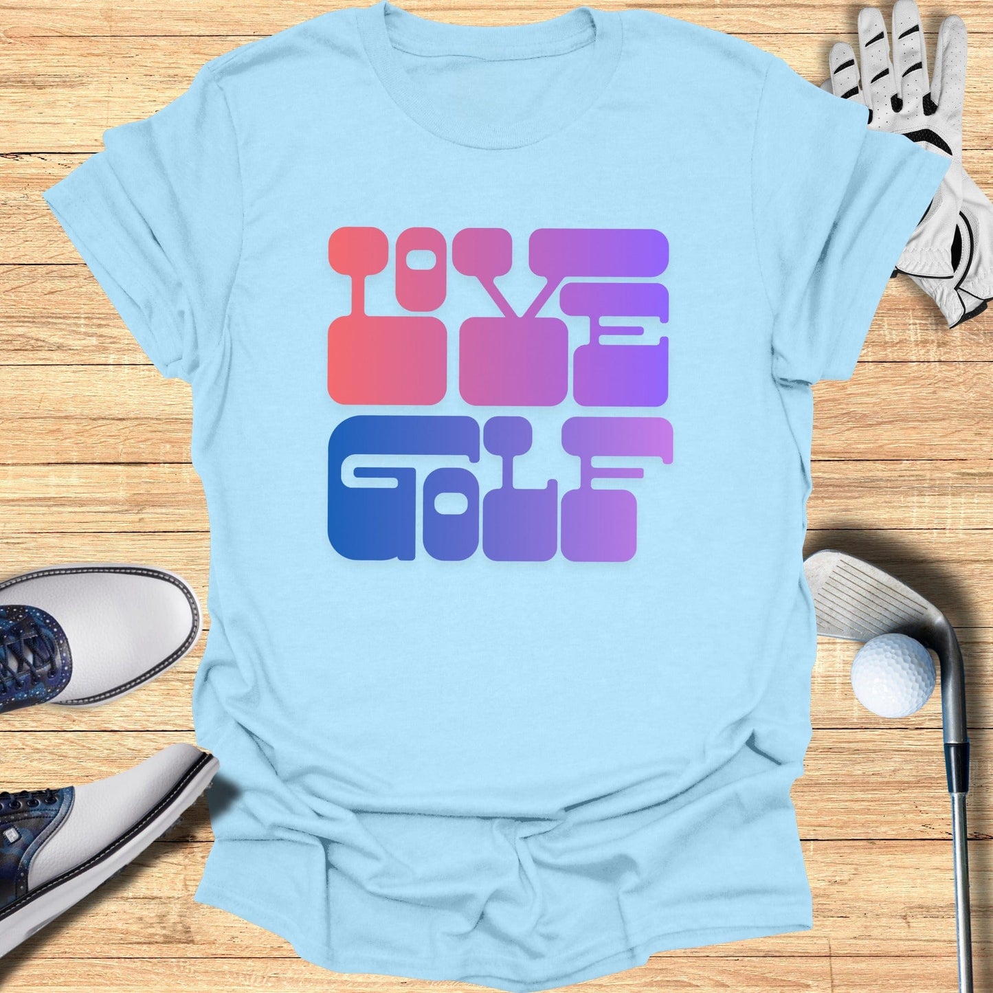 Love Golf Unique Slogan Print Casual Sports Shirt