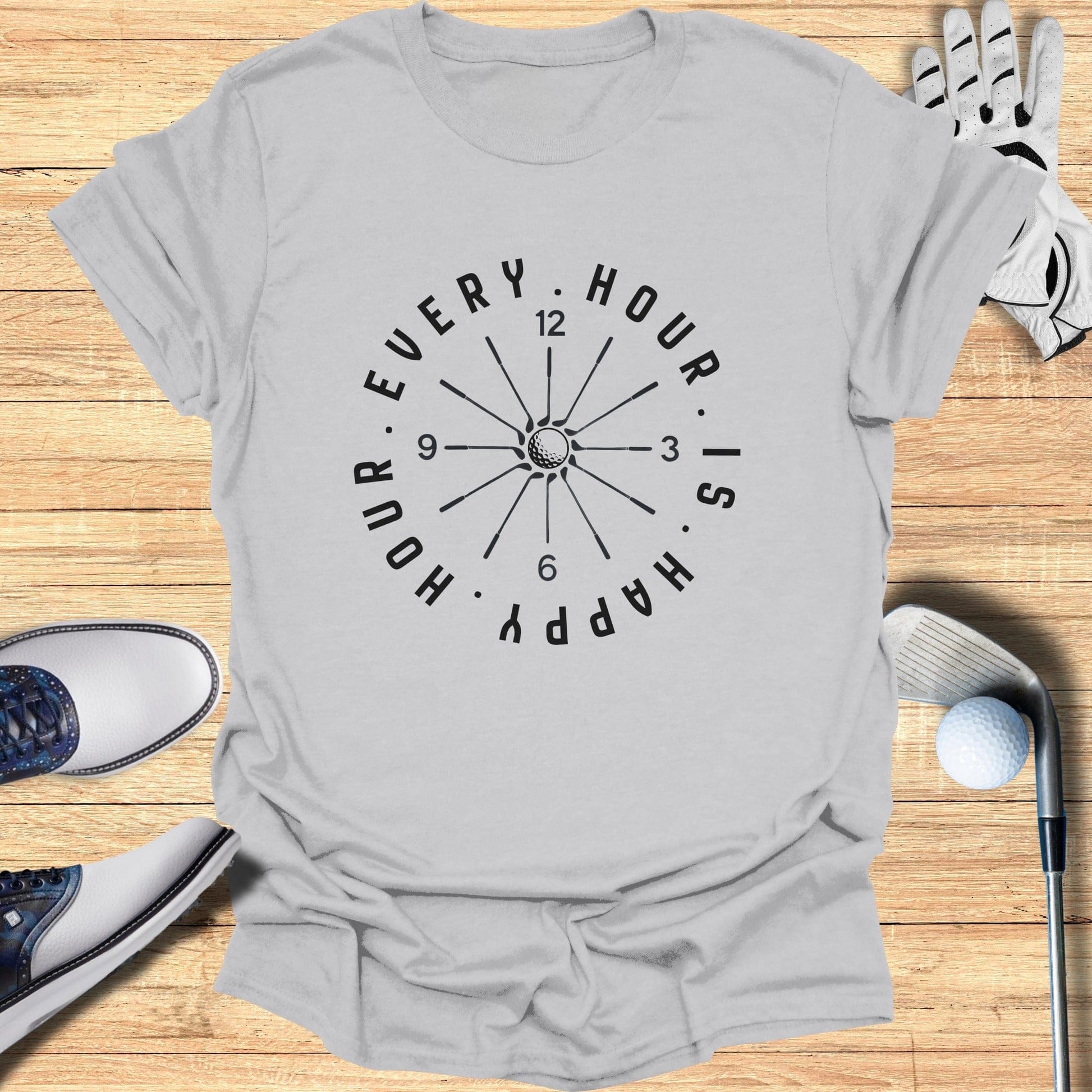 Every Hour Is Happy Hour Golf T-Shirt