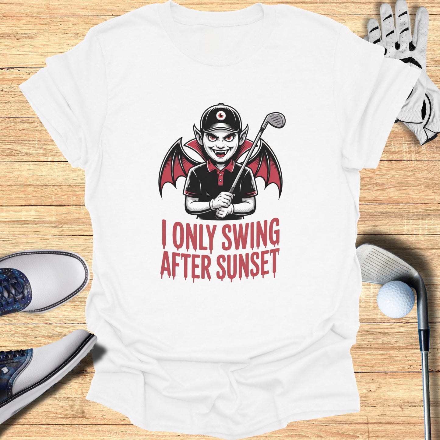 I Only Swing After Sunset Funny Golf T-Shirt product