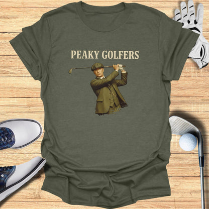 Peaky Golfers Graphic Tee with Stylish Golfer Design