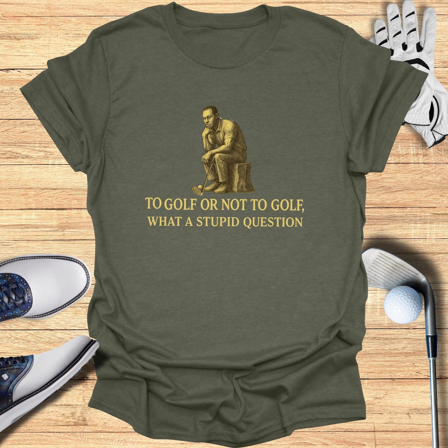 To Golf or Not to Golf T-Shirt - Funny Golf Tee by Swing Epic