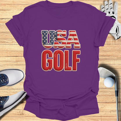USA Golf Patriotic T-Shirt for Sports Enthusiasts