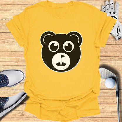 Cute Bear Face Graphic Tee Shirt Golfing Product