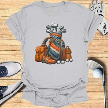Golf Clubs and Accessories Graphic Tee Shirt