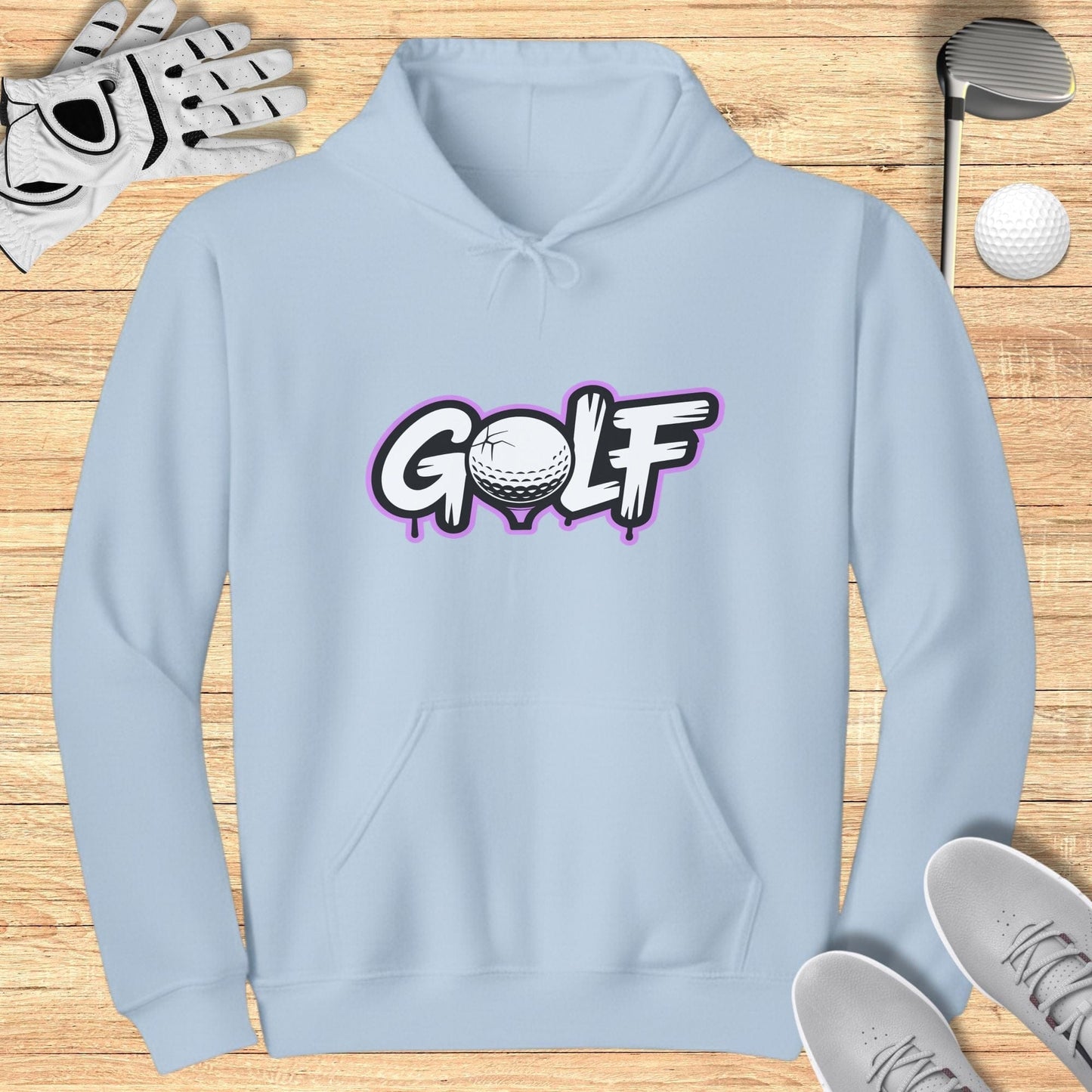 Stylish Golf Hoodie with Unique Graphic Design
