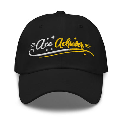 Ace Achiever Sparkle Magic Swirl Embroidered Golf Cap - Funny Golf Tee by Swing Epic