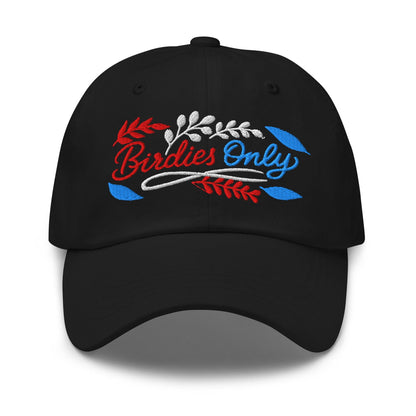 Birdies Only Fun Spirit Design Embroidered Golf Cap - Funny Golf Tee by Swing Epic