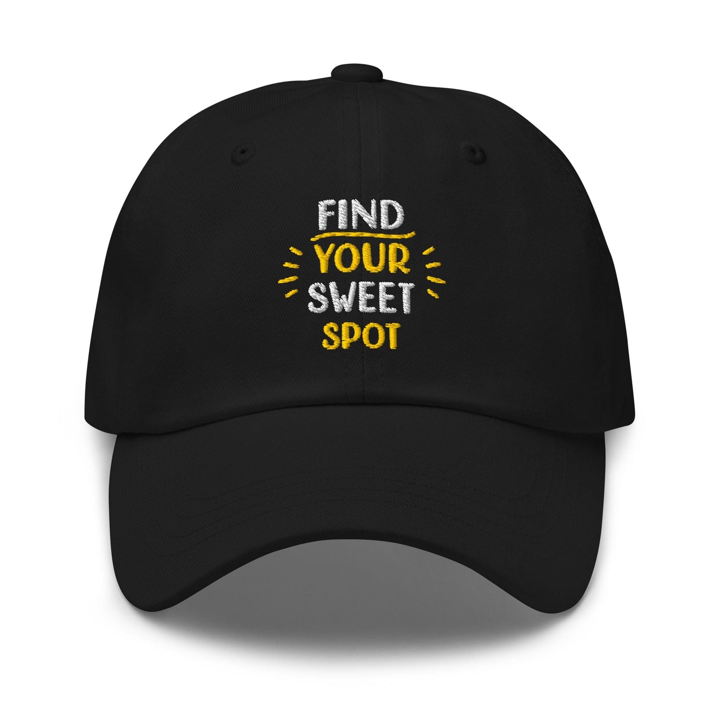 Find Your Sweet Spot Embroidered Golf Cap - Funny Golf Tee by Swing Epic