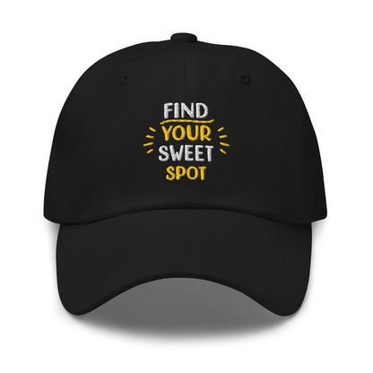 Find Your Sweet Spot Embroidered Golf Cap - Funny Golf Tee by Swing Epic