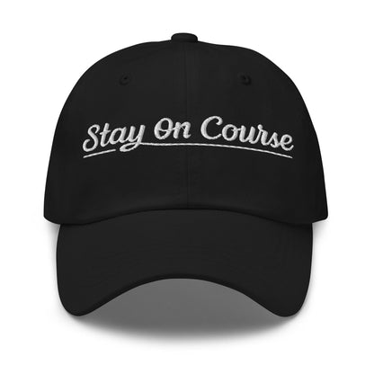 Stay On Course Embroidered Golf Cap - Funny Golf Tee by Swing Epic