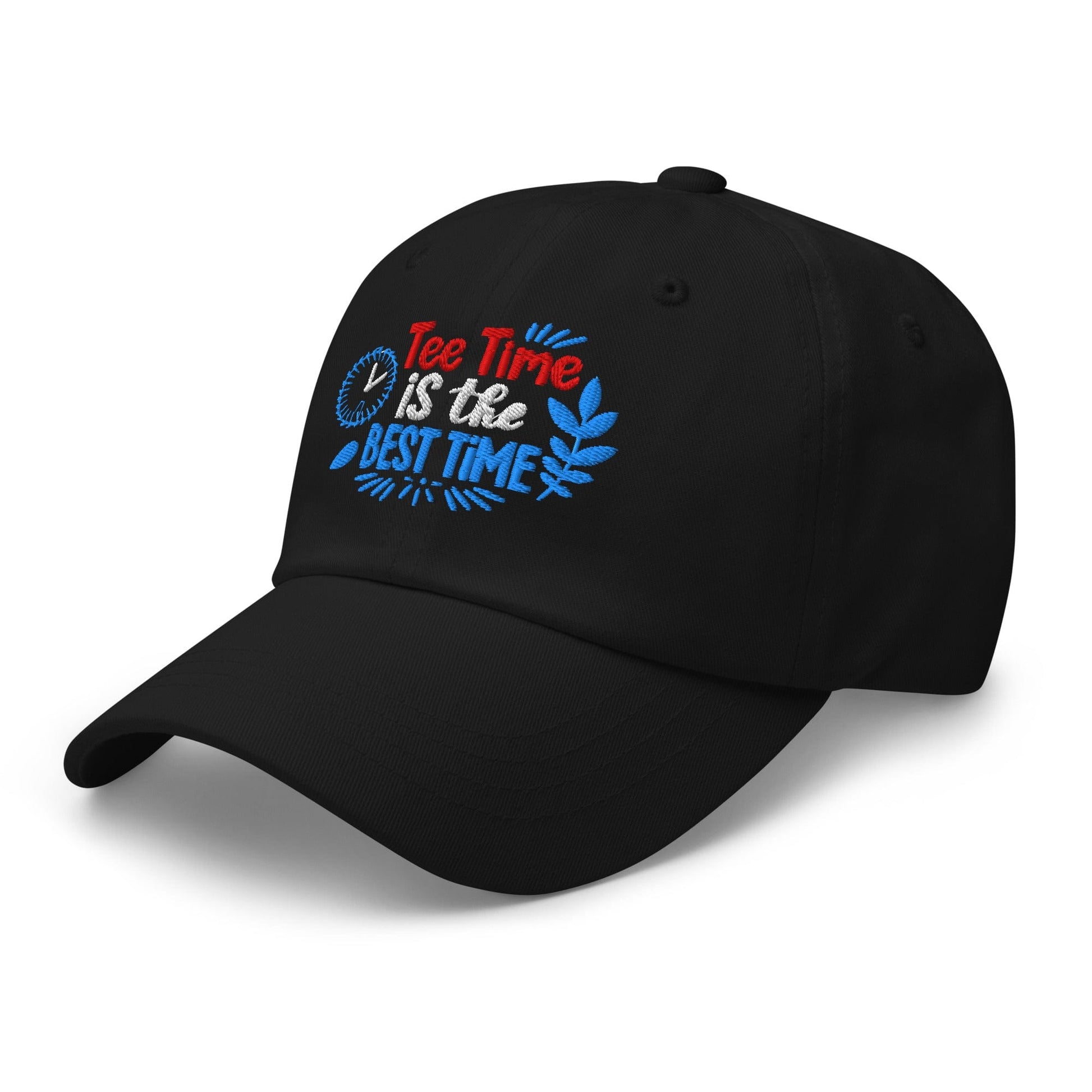 Tee Time is the Best Time Embroidered Golf Cap - Funny Golf Tee by Swing Epic