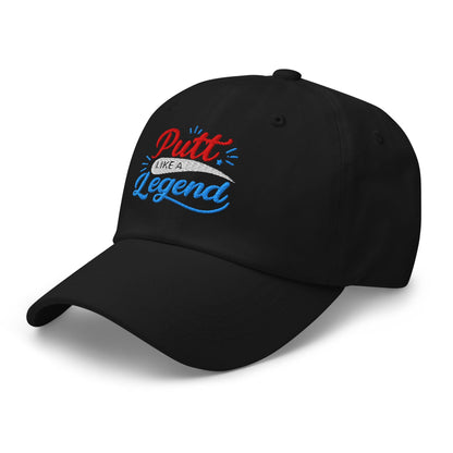 Putt Like A Legend Fun and Unique Embroidered Golf Cap - Funny Golf Tee by Swing Epic