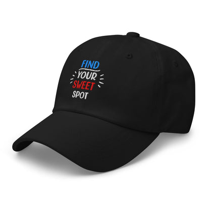 Find Your Sweet Spot Embroidered Golf Cap - Funny Golf Tee by Swing Epic