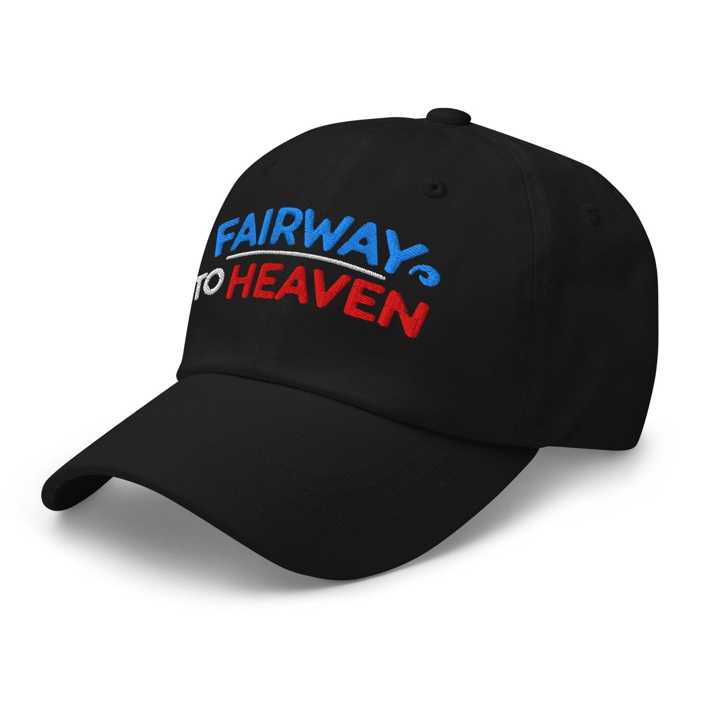 Fairway To Heaven Fun Spirit Embroidered Golf Cap - Funny Golf Tee by Swing Epic