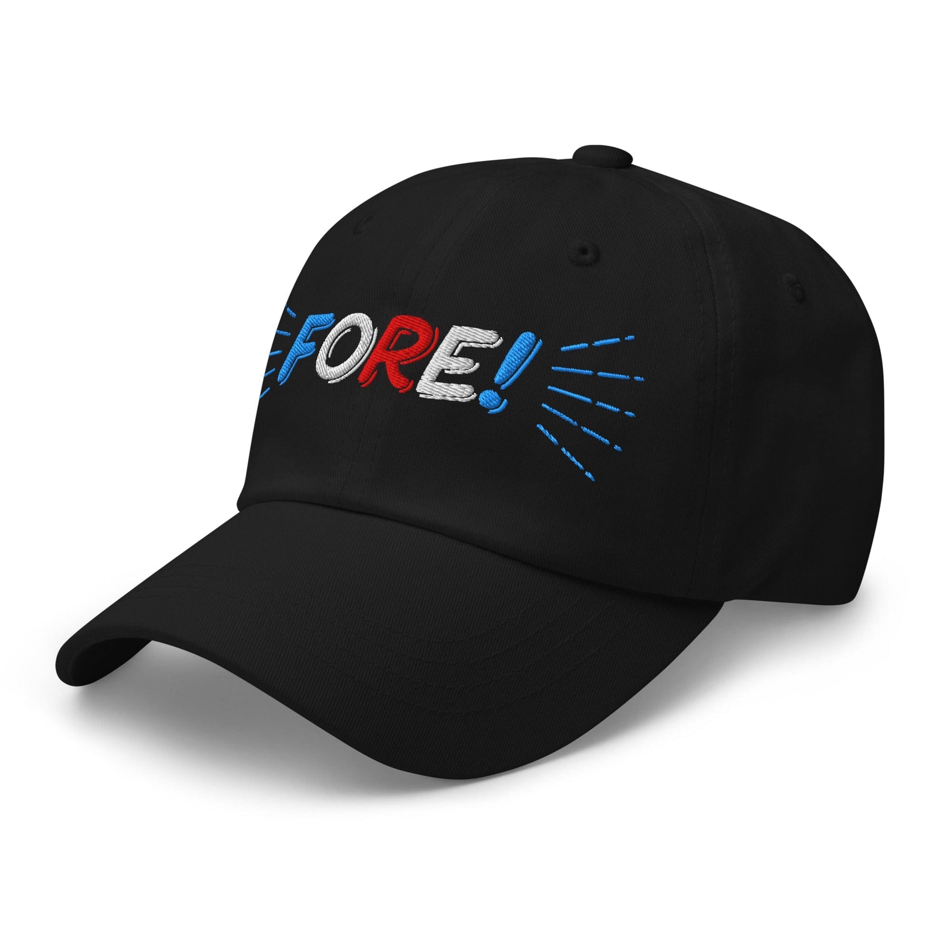 FORE! Quirky Embroidered Golf Cap - Funny Golf Tee by Swing Epic