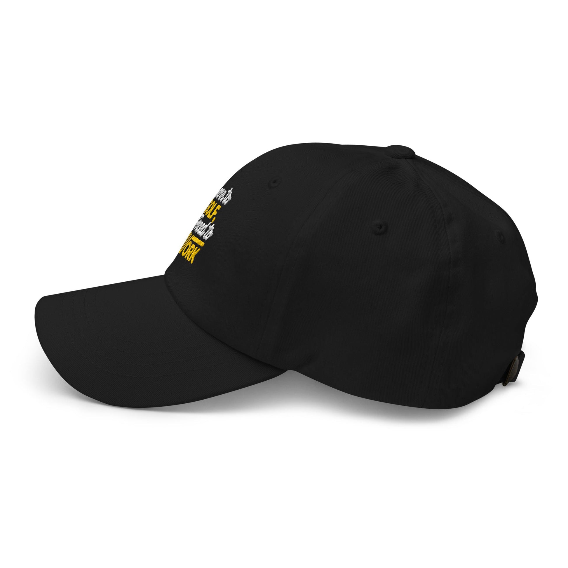 Born to Golf Forced to Work Quirky Embroidered Golf Cap - Funny Golf Tee by Swing Epic