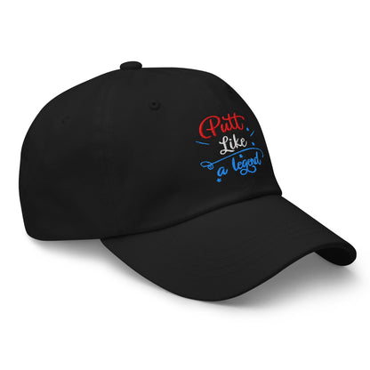 Putt Like A Legend Fun Embroidered Golf Cap - Funny Golf Tee by Swing Epic