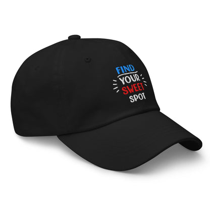 Find Your Sweet Spot Embroidered Golf Cap - Funny Golf Tee by Swing Epic