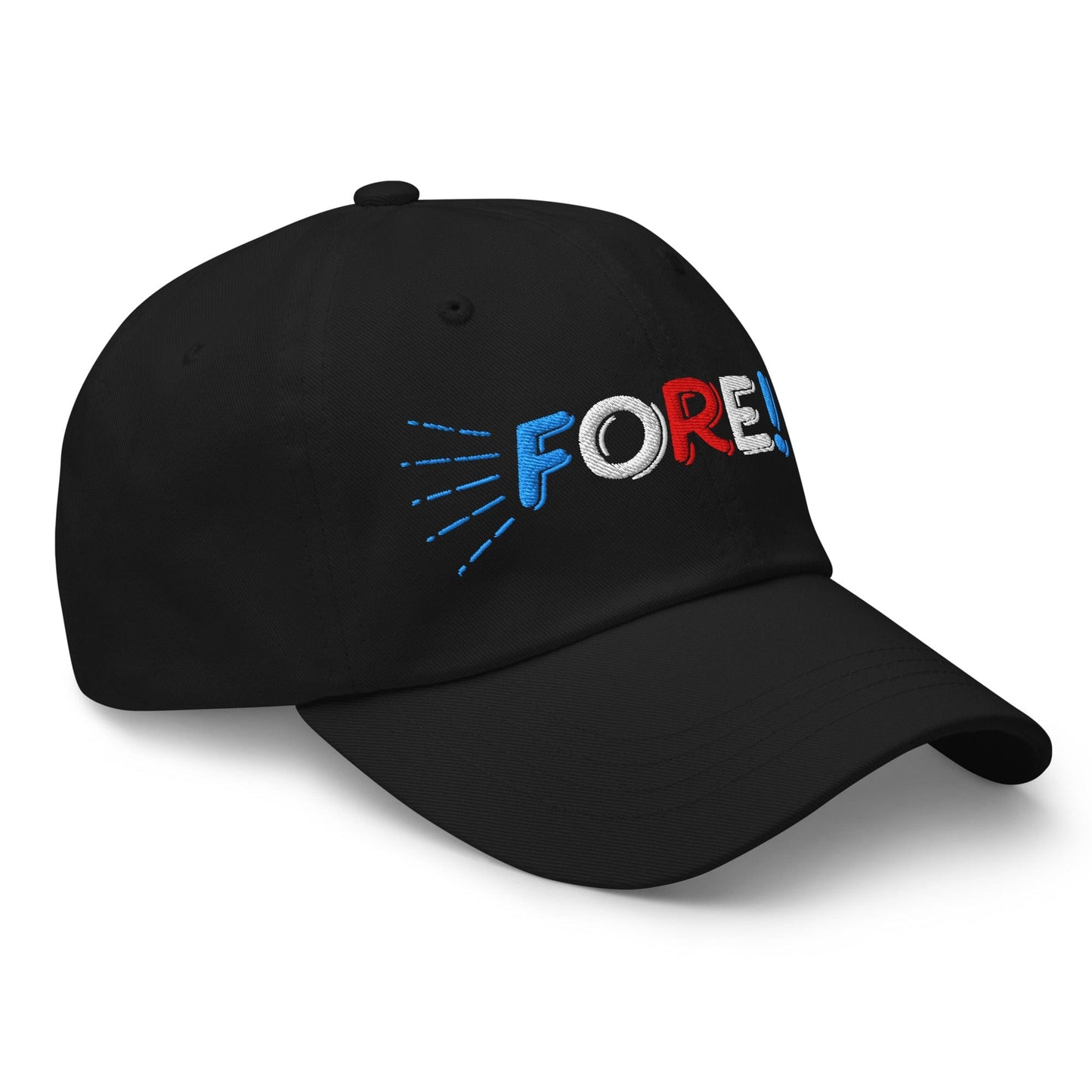 FORE! Quirky Embroidered Golf Cap - Funny Golf Tee by Swing Epic