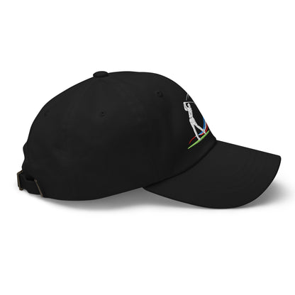 Swing Into Action Dynamic Design Embroidered Golf Cap - Funny Golf Tee by Swing Epic