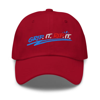 Grip It Rip It Embroidered Golf Cap - Funny Golf Tee by Swing Epic