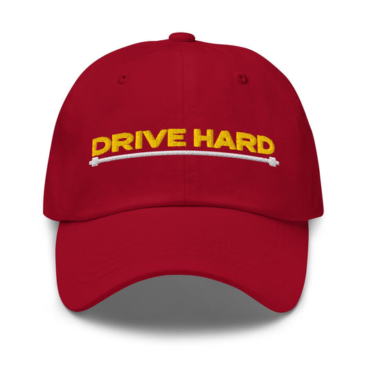 Drive Hard Embroidered Golf Cap - Funny Golf Tee by Swing Epic