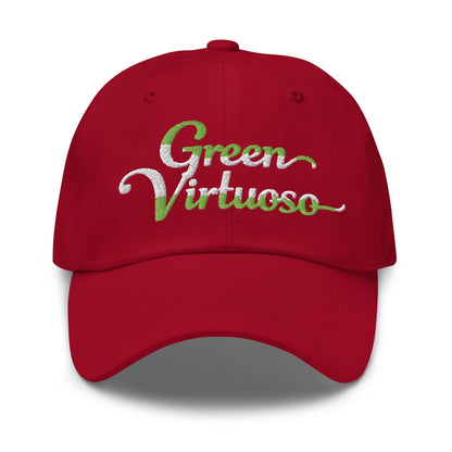 Green Virtuoso Engaging Fun Spirit Embroidered Golf Cap - Funny Golf Tee by Swing Epic
