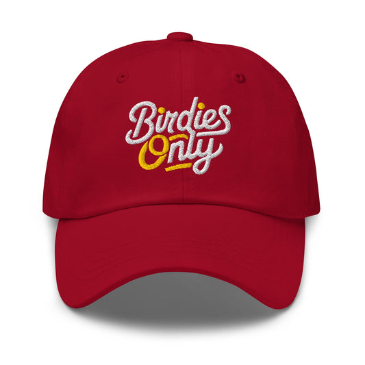 Birdies Only Quirky Embroidered Golf Cap - Funny Golf Tee by Swing Epic