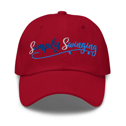 Simply Swinging Quirky Fun Embroidered Golf Cap - Funny Golf Tee by Swing Epic