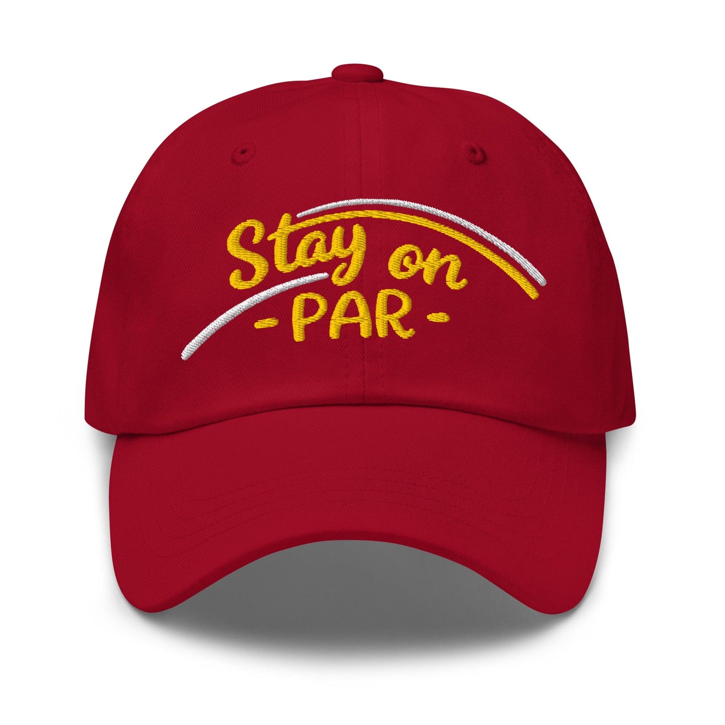 Stay on Par Embroidered Golf Cap - Funny Golf Tee by Swing Epic
