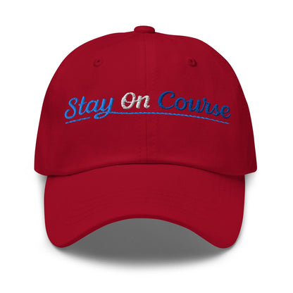 Stay On Course Embroidered Golf Cap - Funny Golf Tee by Swing Epic