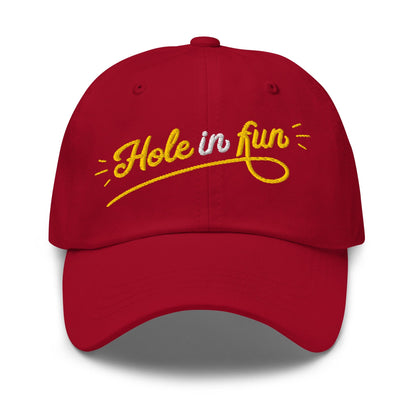 Hole in Fun Embroidered Golf Cap - Funny Golf Tee by Swing Epic