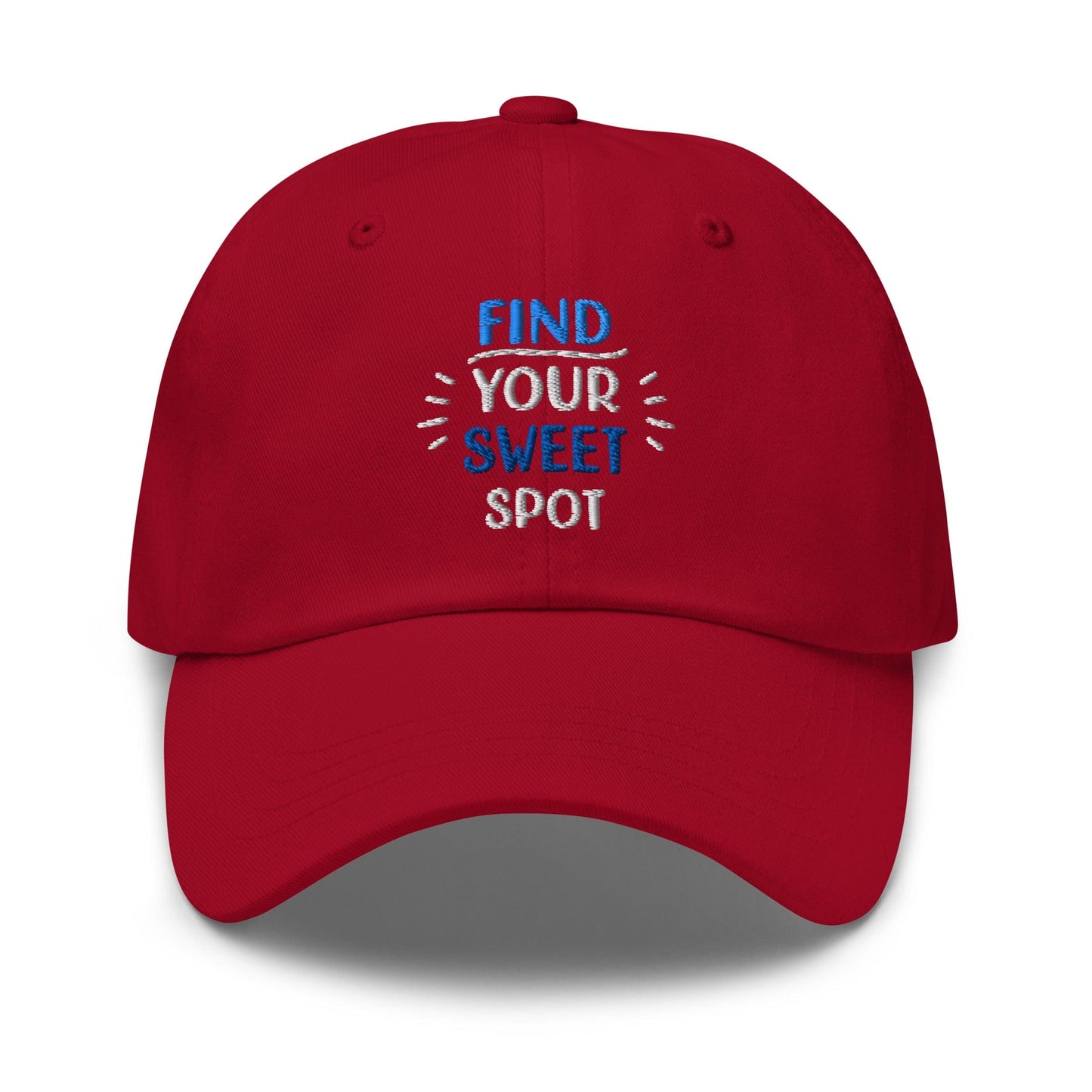 Find Your Sweet Spot Embroidered Golf Cap - Funny Golf Tee by Swing Epic