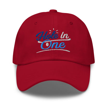 Hole in One Embroidered Golf Cap - Funny Golf Tee by Swing Epic