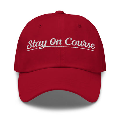 Stay On Course Embroidered Golf Cap - Funny Golf Tee by Swing Epic
