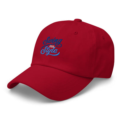 Swing With Style Fun Embroidered Golf Cap - Funny Golf Tee by Swing Epic